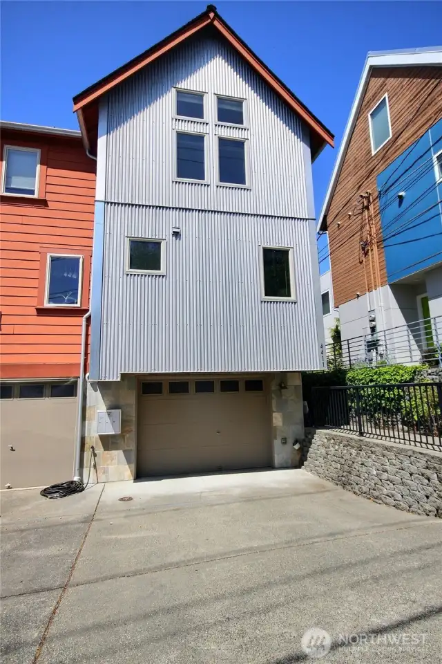 A quiet end-unit with easy access to the garage and entry.