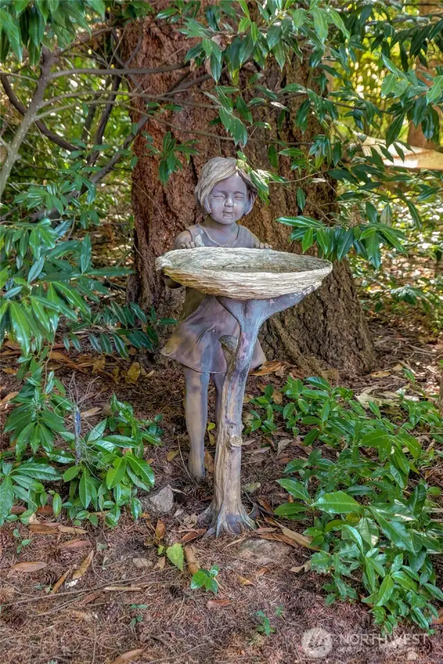 More fun facts - its fun to watch the birds play in the water.  Also on a blue sky day you can step up on the tree stump and get a peek-a-boo view of Mt Baker. Surprise!  Easy access to Issaquah, Bellevue, Downtown Seattle, Skiing, hiking trails, shopping, restaurants, schools and so much more