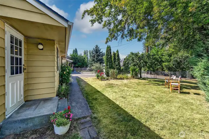 Quiet location on a level 9198 sf lot