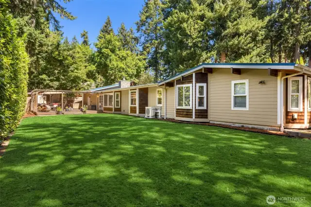 Entire yard is run with an invisible fence for dogs which can be included. This would also include the collars for this fence if requested!
