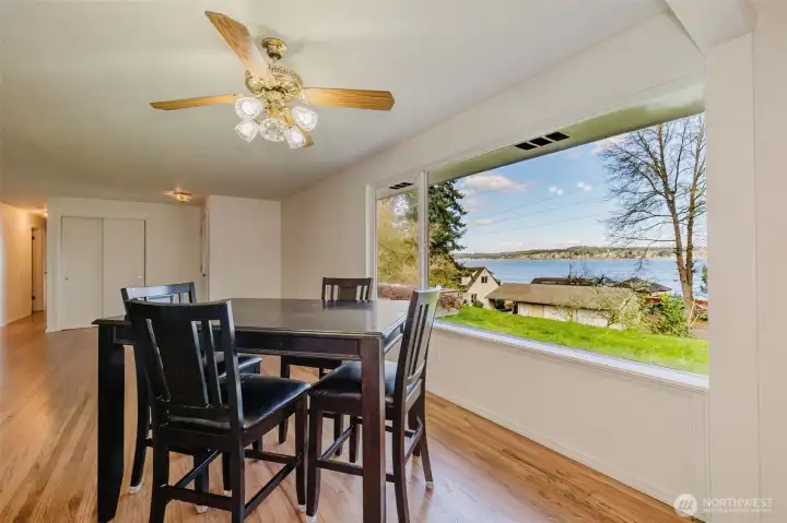 Enjoy water views of Dyes Inlet everyday from your picture window in your great room.