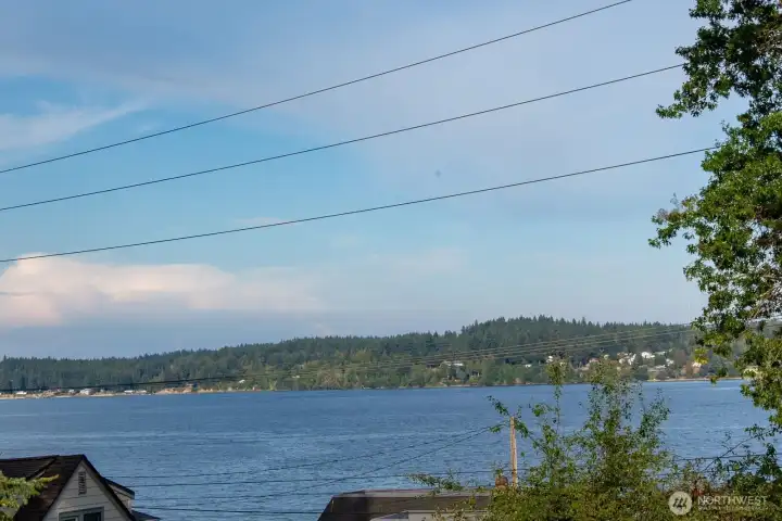 Looking at the same view from your upstairs primary picture window zoomed in a bit.