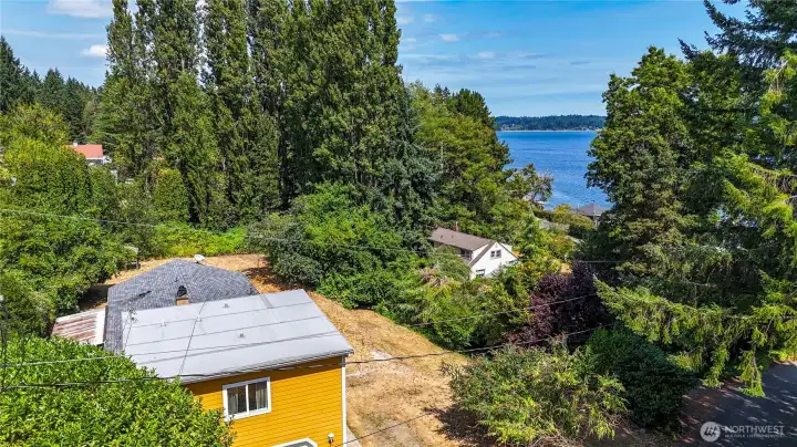 Elevated a bit looking northeast before the trees were removed.