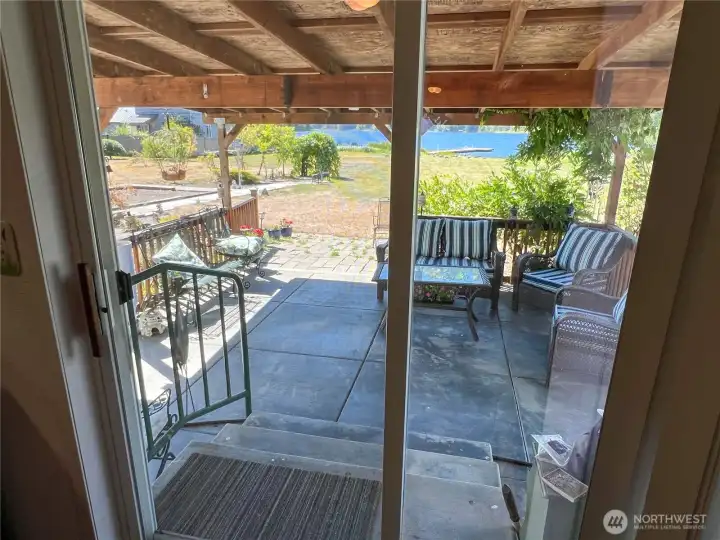 Oh let's just step outside our spacious covered porch off the dining area