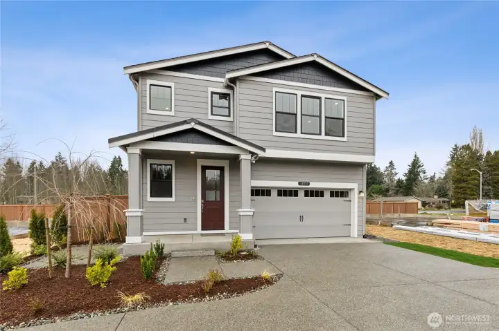 Same home within community - Home for sale colors will vary.  This Spacious Five Bedrooms + spacious bonus room on a corner lot with tons of light as the back of the home faces South!