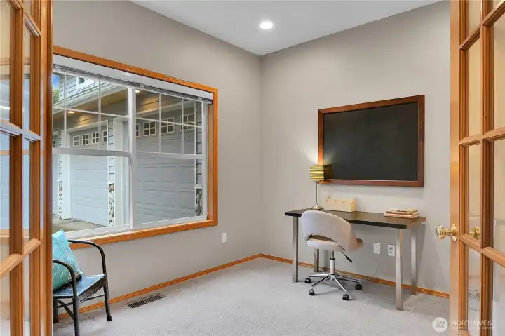 Office on main floor off foyer