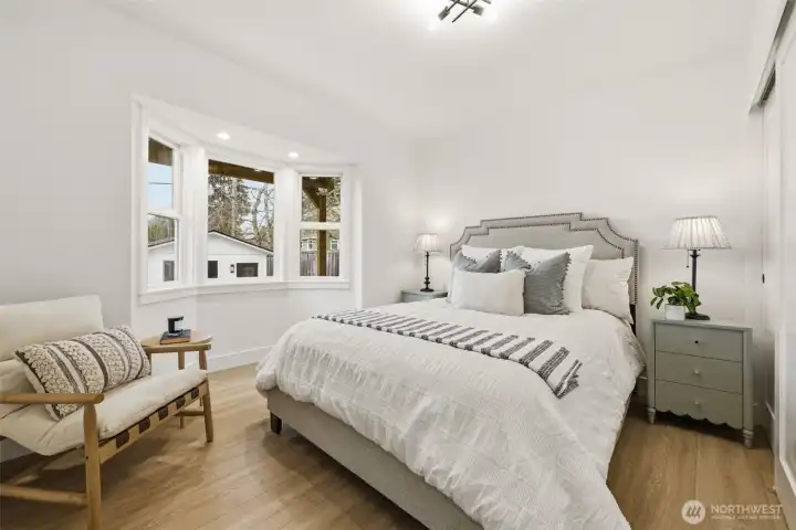 One of two main floor bedrooms.