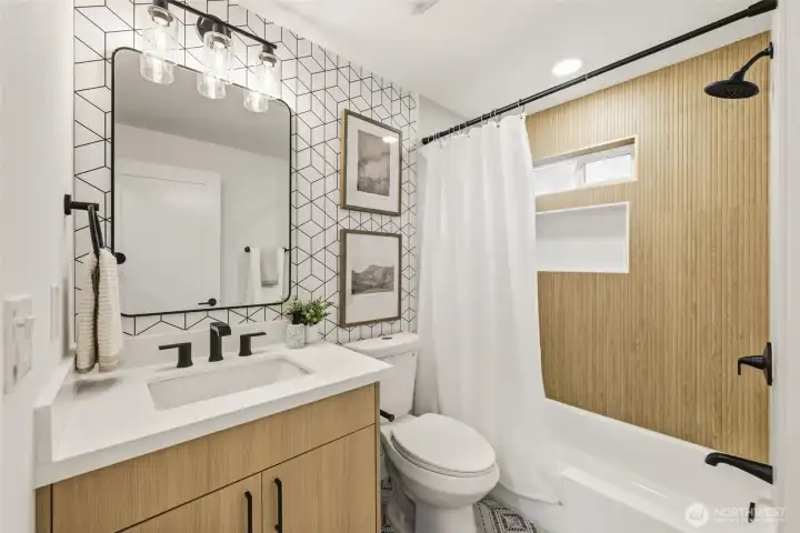 Full bath on main floor.