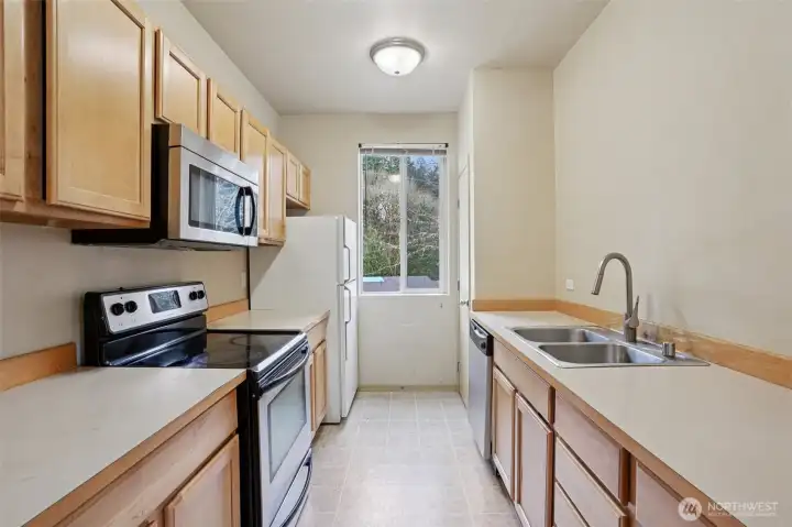 Spacious Galley Kitchen