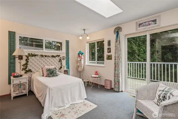 Spare bedroom or could be hobby room,has access to a deck.