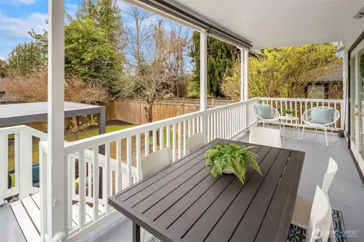 Large deck has been recently repainted and coated and is absolutely essential for Northwest entertaining!