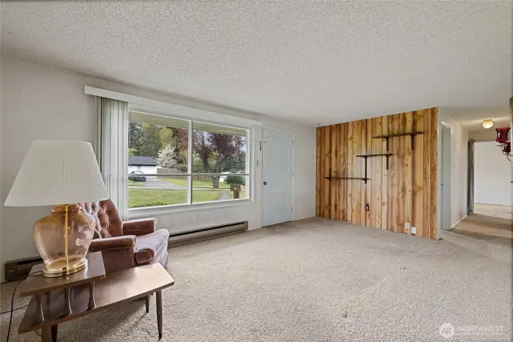 View from Dining room to Living room
