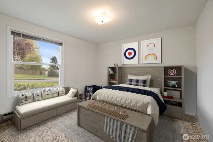 Virtual Staged Bedroom 1