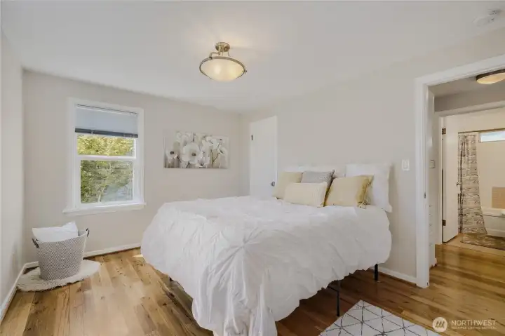 Newly painted, nice and bright, more hardwood floors Newly painted, nice and bright, more hardwood floors