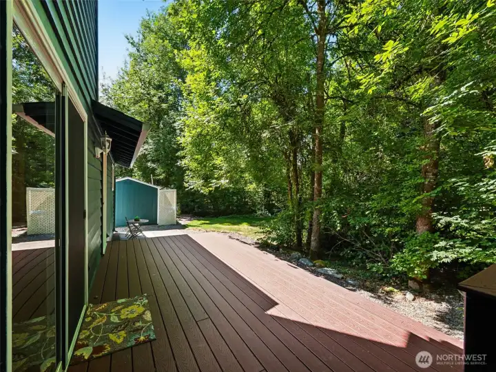This is the other side of the deck that has two 3 total doors that open to it. You must come see this in person!