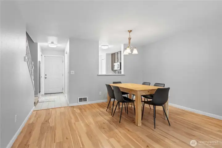 Dining area off the kitchen