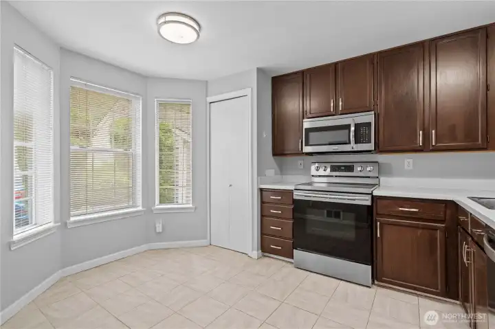 Room for a small nook table if you desire!