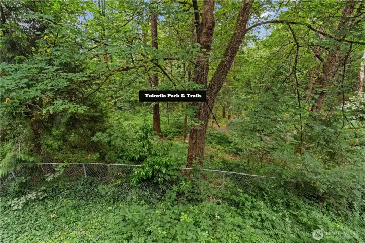 Right next to miles of trails and privacy!