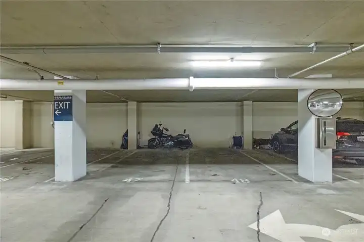 2 Parking stall. 2 Parking stall.