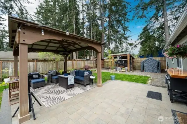 Out door electrical allows for fun football games in the fall and movie nights in the summer. Outdoor furniture can be purchased from Sellers