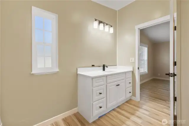 New Vanity, All Windows with New Trim