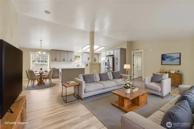 Living Room, Brand New Flooring