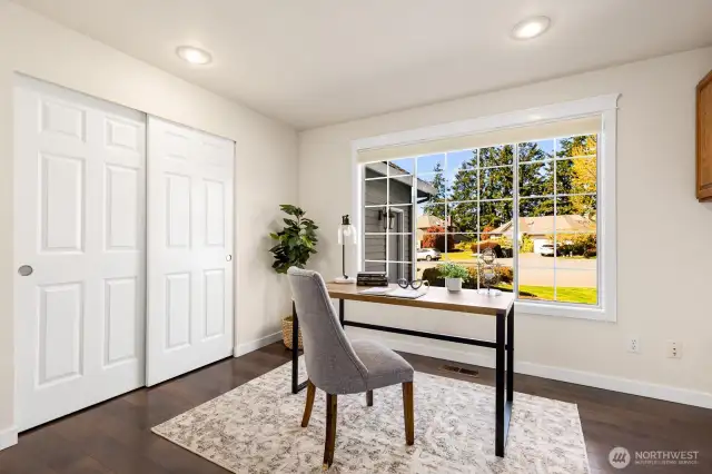 Main floor office is also a bedroom