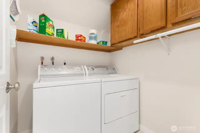 Laundry Room with storage