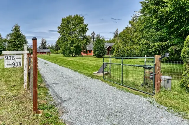 A gated entrance offers an important safety and privacy option.