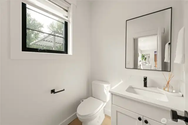 Powder room (1/2 bath).