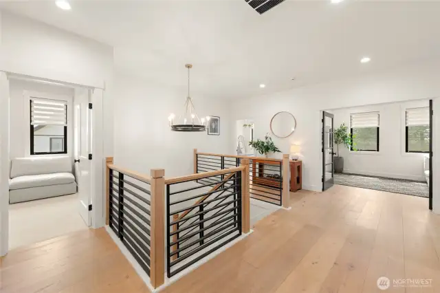 Welcome to the 2nd level of w/2 Jack & Jill bedrooms, a 3rd bedroom w/a full bath, an office, laundry room & the primary suite.