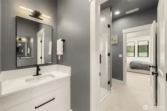.75 bathroom sandwiched between the 4th & 5th bedroom.