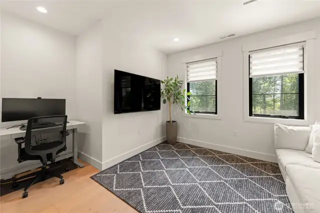 Welcome to the office. The office is located next to the 5th bedroom.