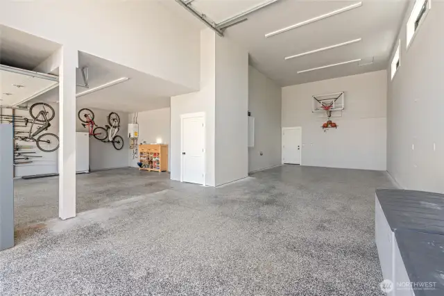 With over 1000 sqft of coveted garage space and a deep, 18' foot bay, its large enough for extended trailers, custom basketball space and tailored baseball space.