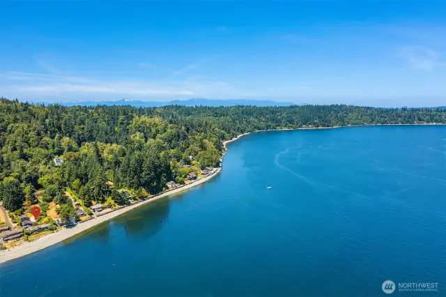 Expansive sandy beach