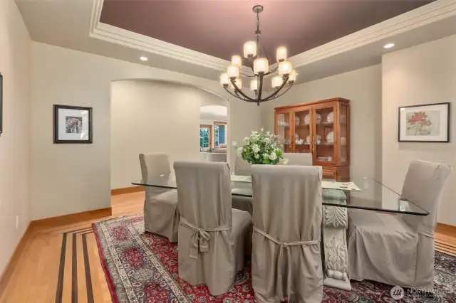 An absolutely gorgeous formal dining room!