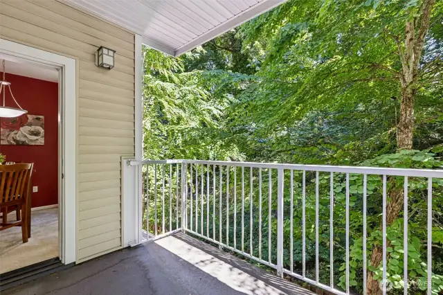 "I liked living here because of the private unit with the seclusion provided by the greenbelt."
