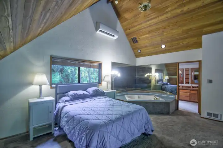 Primary bedroom loft has ductless.