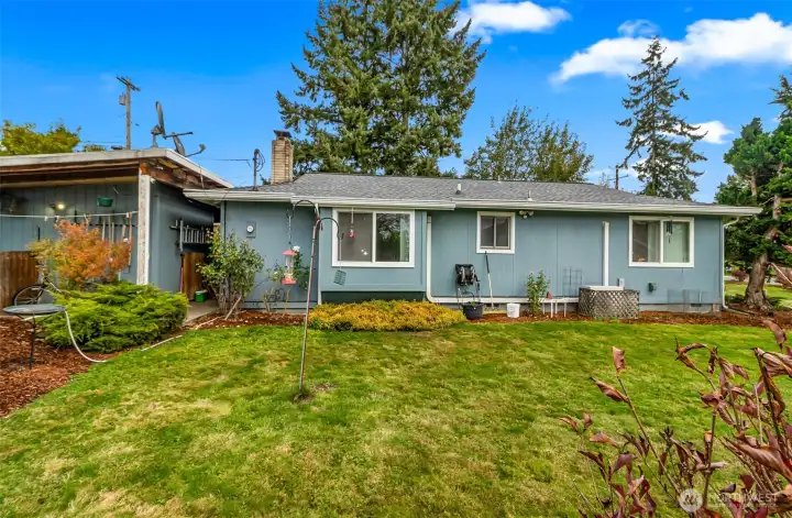 Back Yard Faces West~Perfect Spot for a Garden