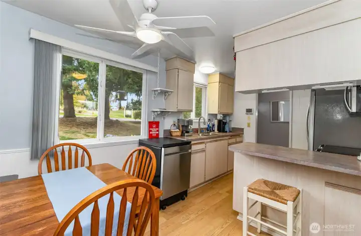 Eat In Kitchen Faces the Sunny East & Front Yard~