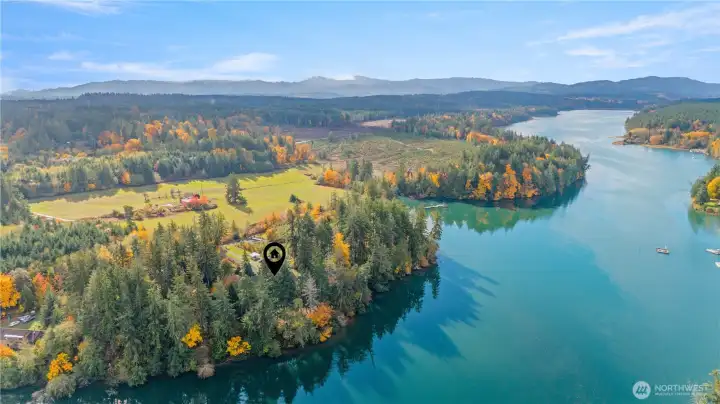 Drone view looking south toward Hwy 101, just 6 minutes away.