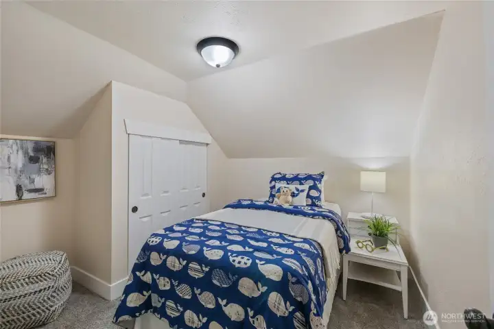 Bedroom #4 with new carpet & fresh paint