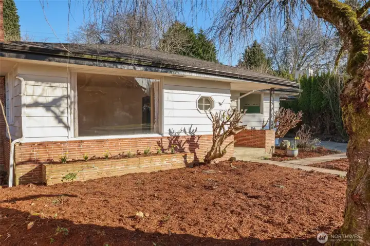 This 1950 home of the Carlyon neighborhood offers touches of the classic styling of an era.