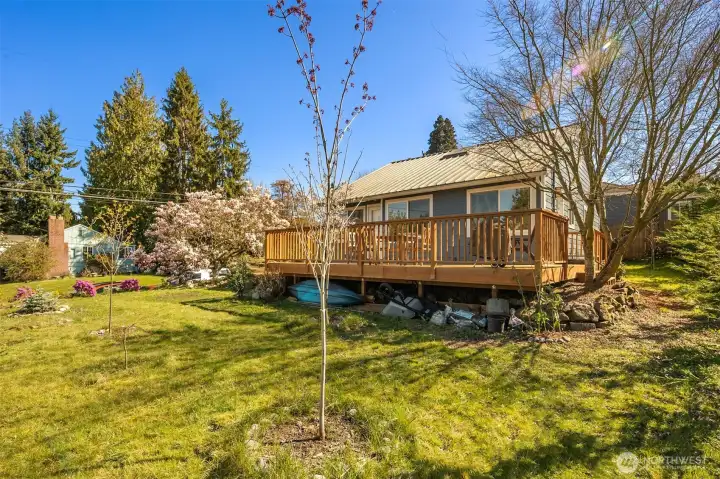 Located back from the street & surrounded by nature.