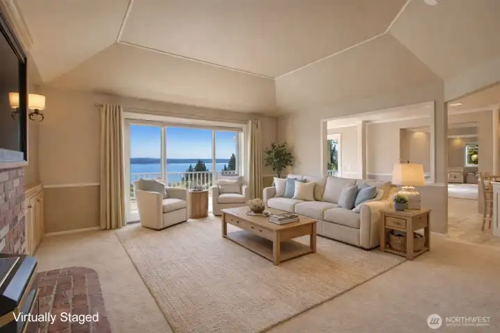 At the heart of the home, the living room serves as a natural gathering place where comfort and connection meet.