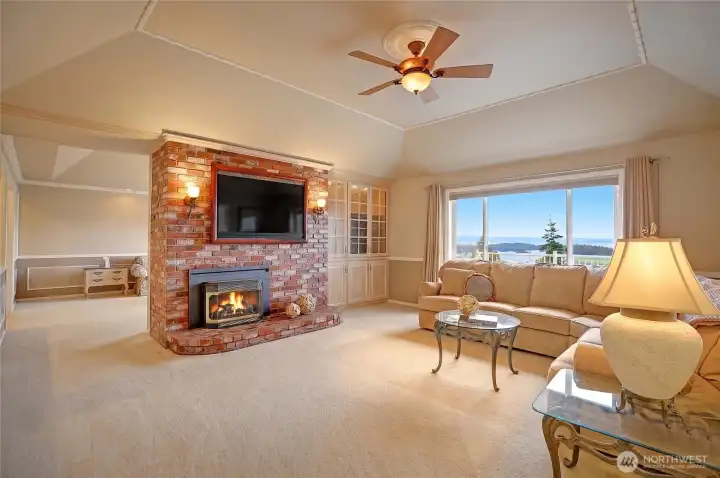 Back-to-back living rooms create a sense of generous openness while still offering distinct zones for gathering and retreat.