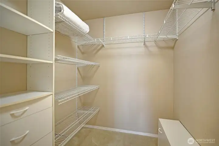Very gracious walk-in closet in the 2nd primary suite.