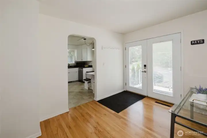 French door entryway