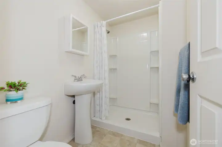 3/4 bathroom in basement