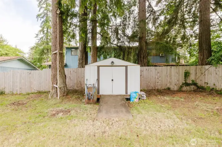 Shed for yard tools